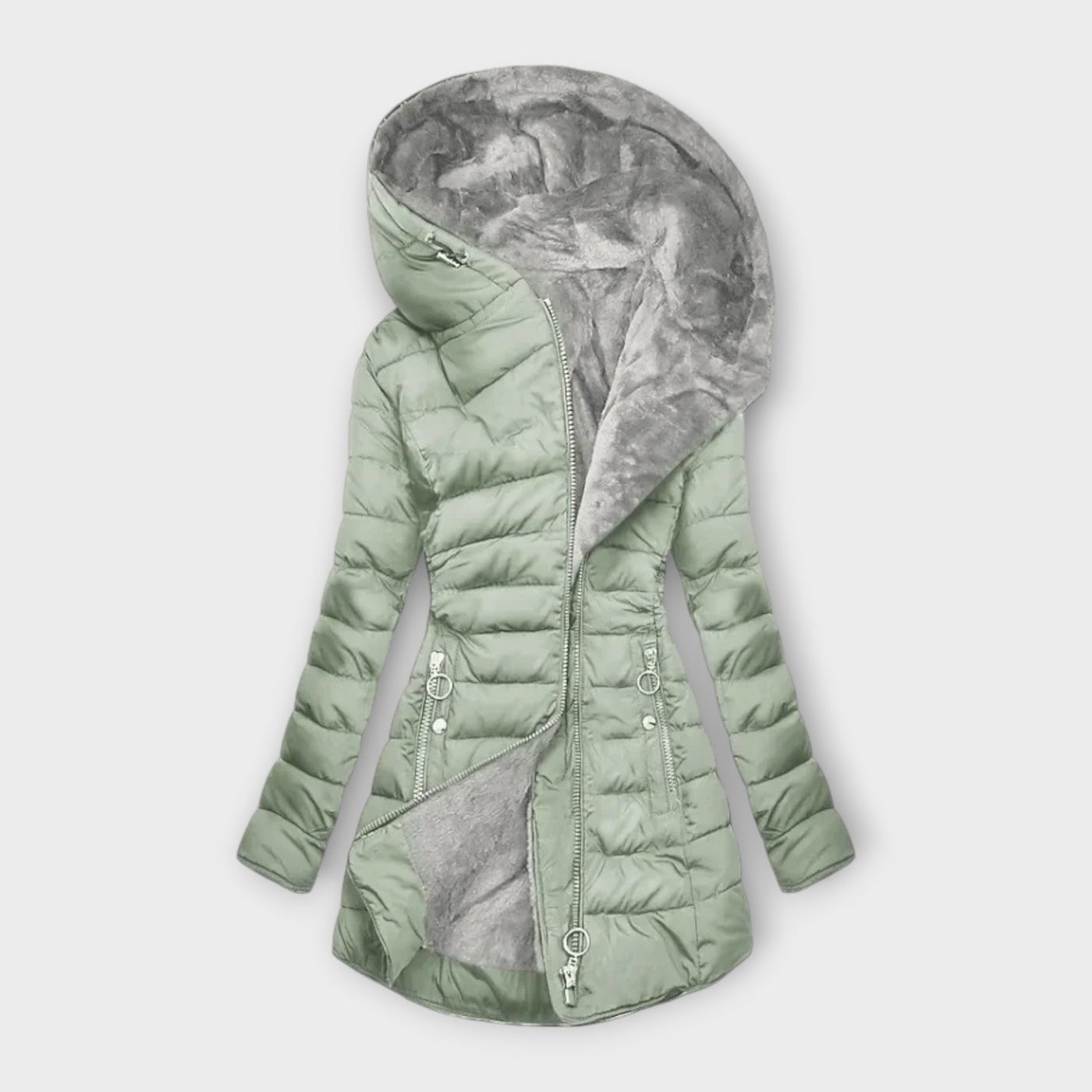Monique Women Faux Fur Coat Elegant Warmth