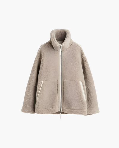 Layla Women Oversized Teddy Jacket Stylish Warmth