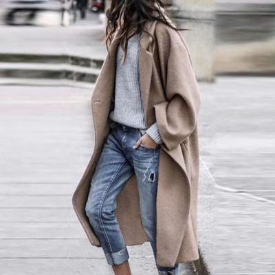 Anouk Women Elegant Winter Coat Longline Warmth