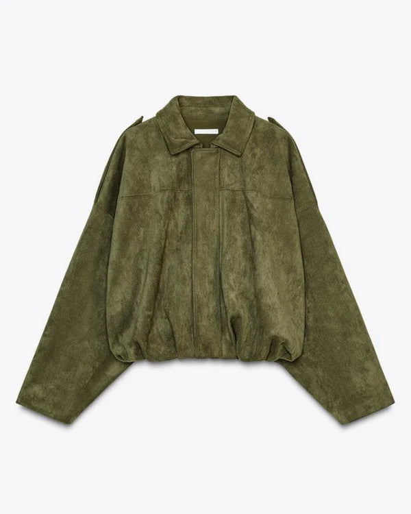 Mirana Women Oversized Bomber Jacket Versatile Layer