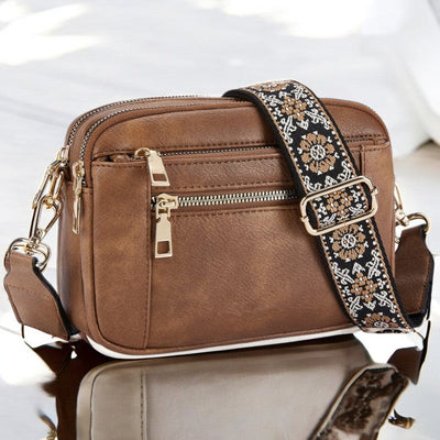 Zarinde Refined Leather Shoulder Bag