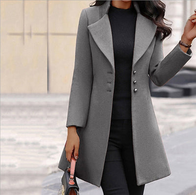 Marjan Women's Sleek Buttoned Coat Sophisticated & Modern