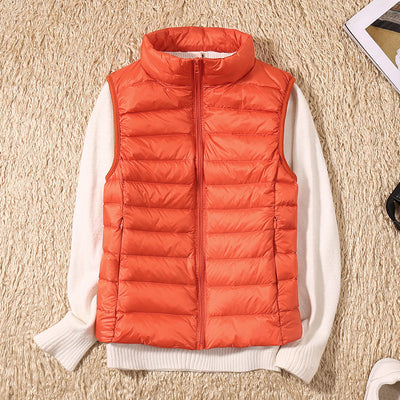 Lina Waterproof Vest with White Duck Down