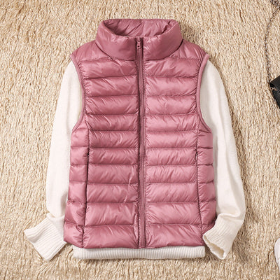 Lina Waterproof Vest with White Duck Down