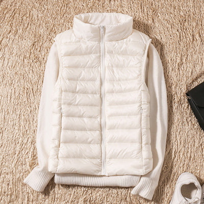 Lina Waterproof Vest with White Duck Down