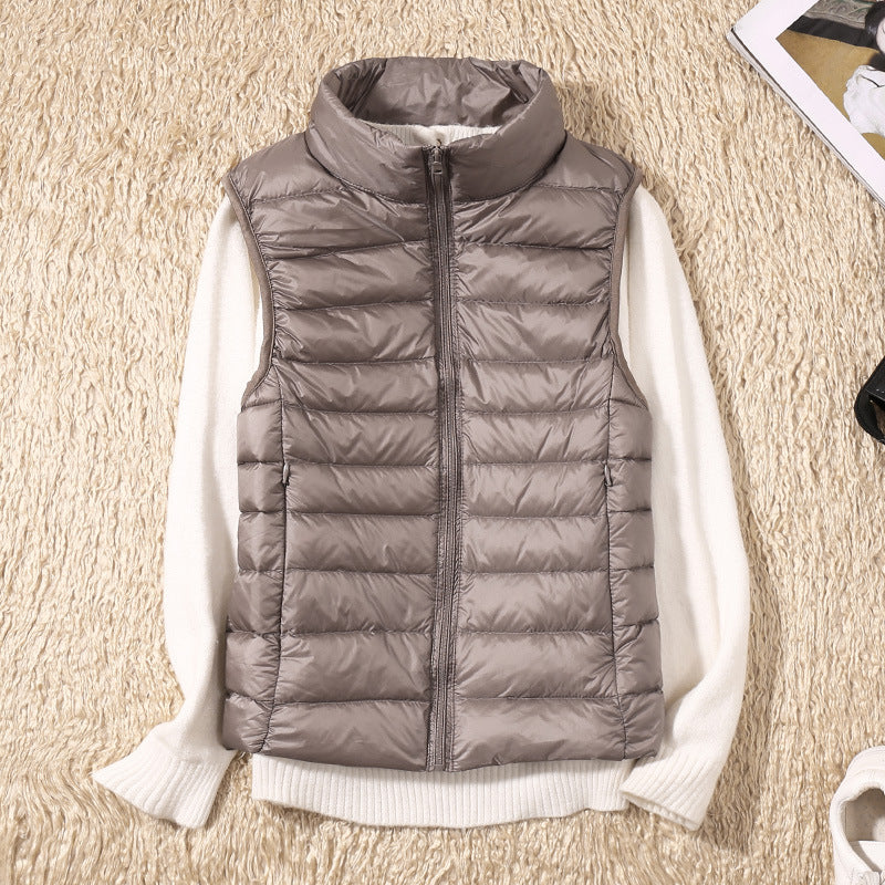 Lina Waterproof Vest with White Duck Down