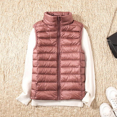 Lina Waterproof Vest with White Duck Down