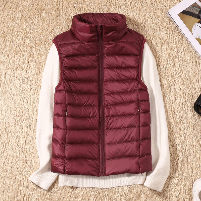 Lina Waterproof Vest with White Duck Down