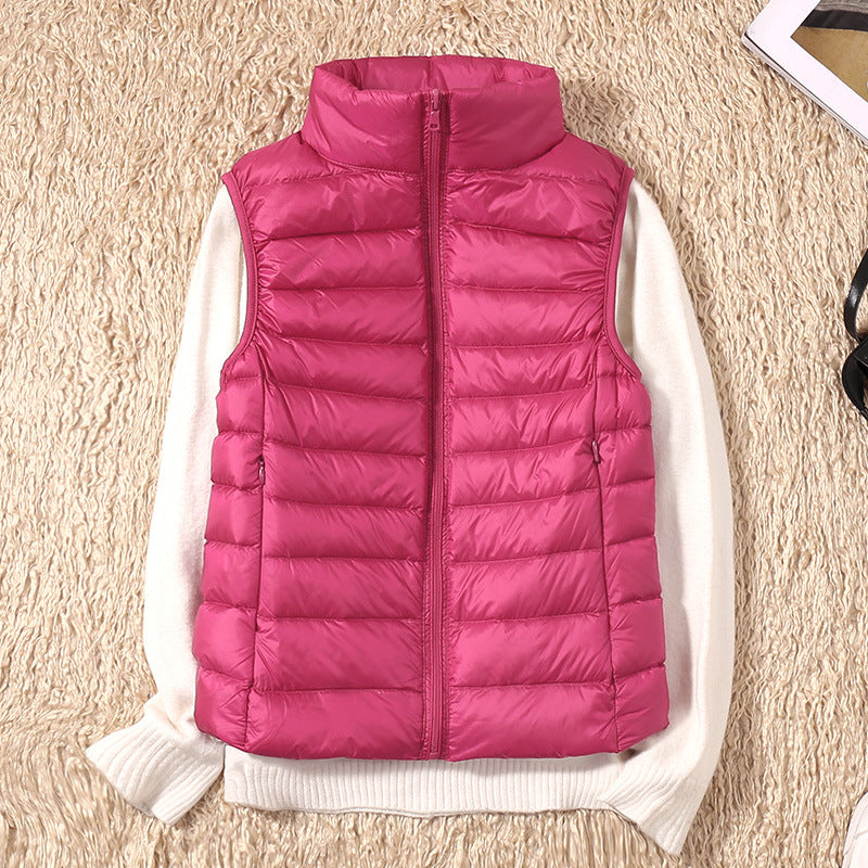 Lina Waterproof Vest with White Duck Down
