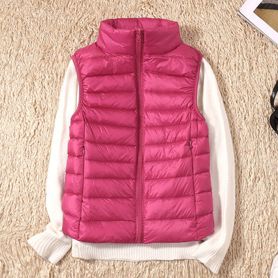 Lina Waterproof Vest with White Duck Down