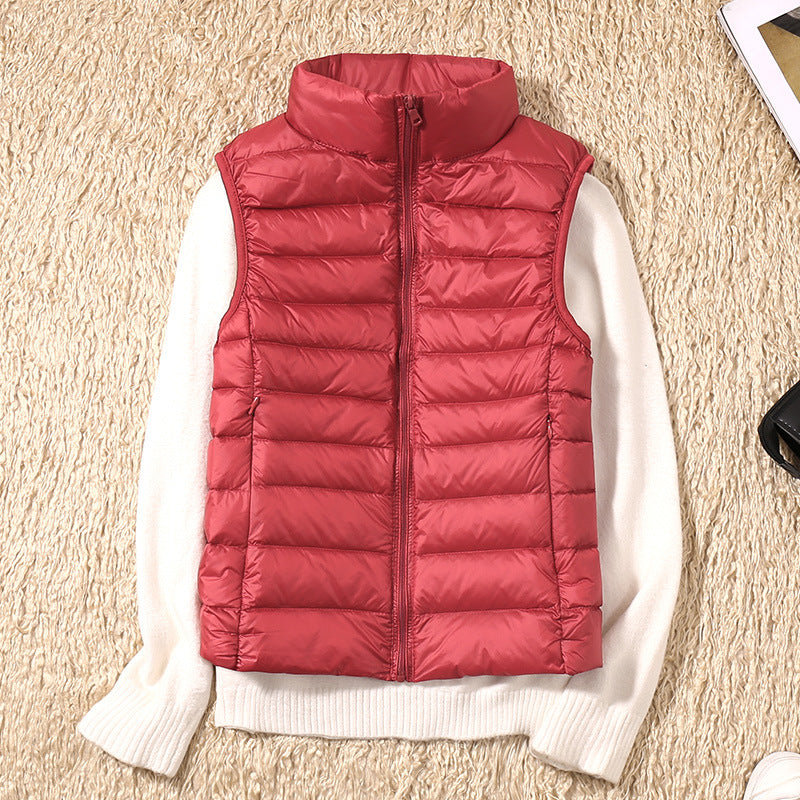 Lina Waterproof Vest with White Duck Down