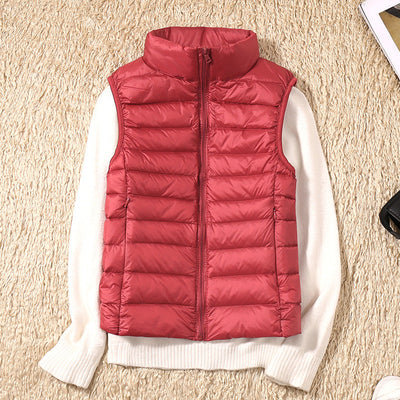 Lina Waterproof Vest with White Duck Down