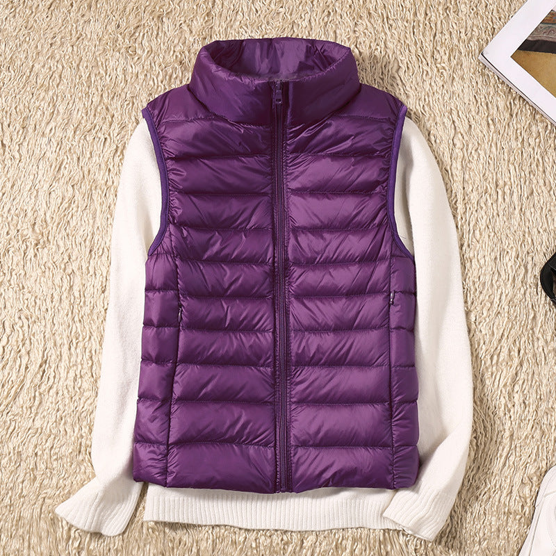 Lina Waterproof Vest with White Duck Down