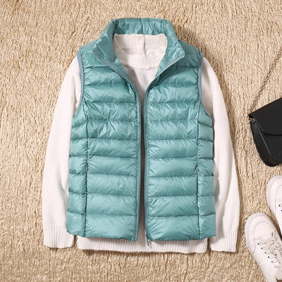 Lina Waterproof Vest with White Duck Down