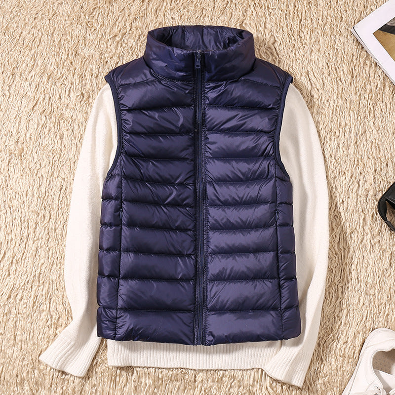 Lina Waterproof Vest with White Duck Down