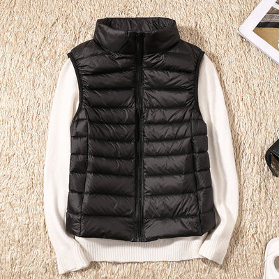 Lina Waterproof Vest with White Duck Down