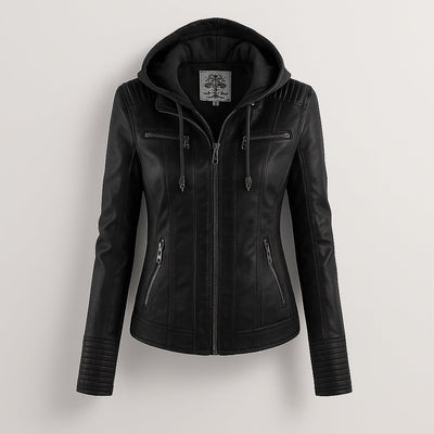 Jolanda Women’s Weather-Resistant Leather Jacket Durable Style