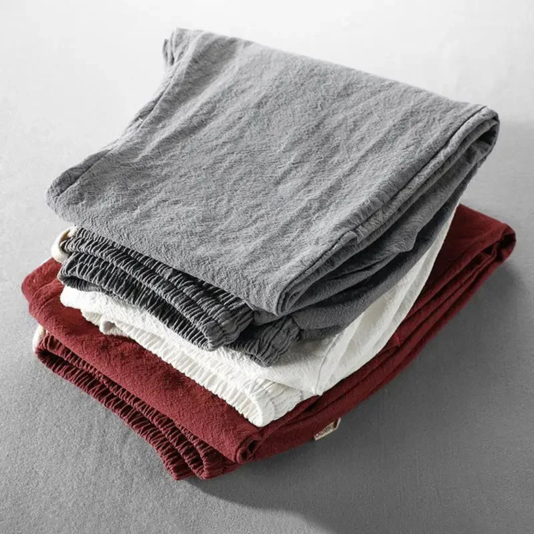 Charlotte - Casual Drawstring Waist Linen Trouser