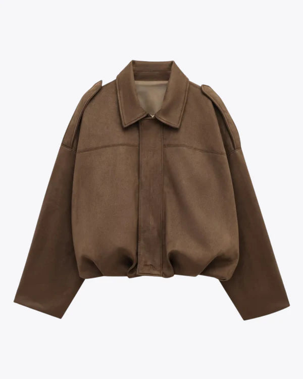 Mirana Women Oversized Bomber Jacket Versatile Layer