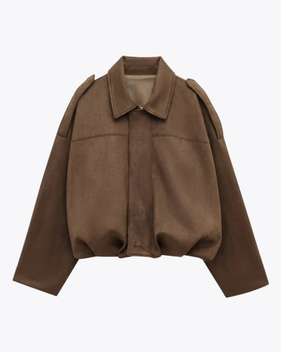Mirana Women Oversized Bomber Jacket Versatile Layer