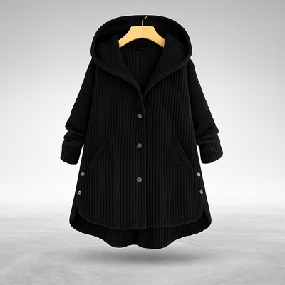 Cassandra Women Corduroy Hooded Jacket Relaxed Fit