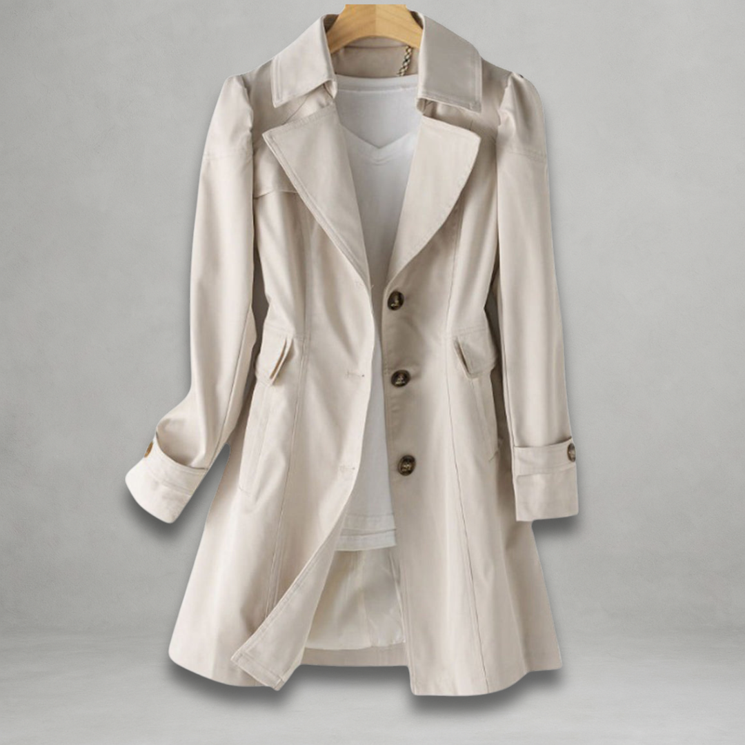 Fritsma Women Tailored Trench Coat Lightweight Classic