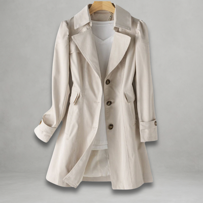 Fritsma Women Tailored Trench Coat Lightweight Classic