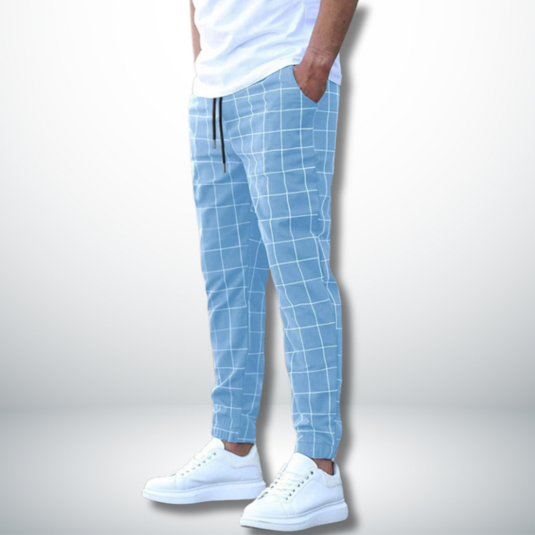 Federico - Comfortable Checked Pattern Pant