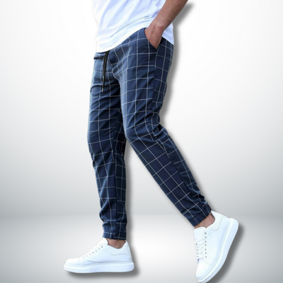 Federico - Comfortable Checked Pattern Pant