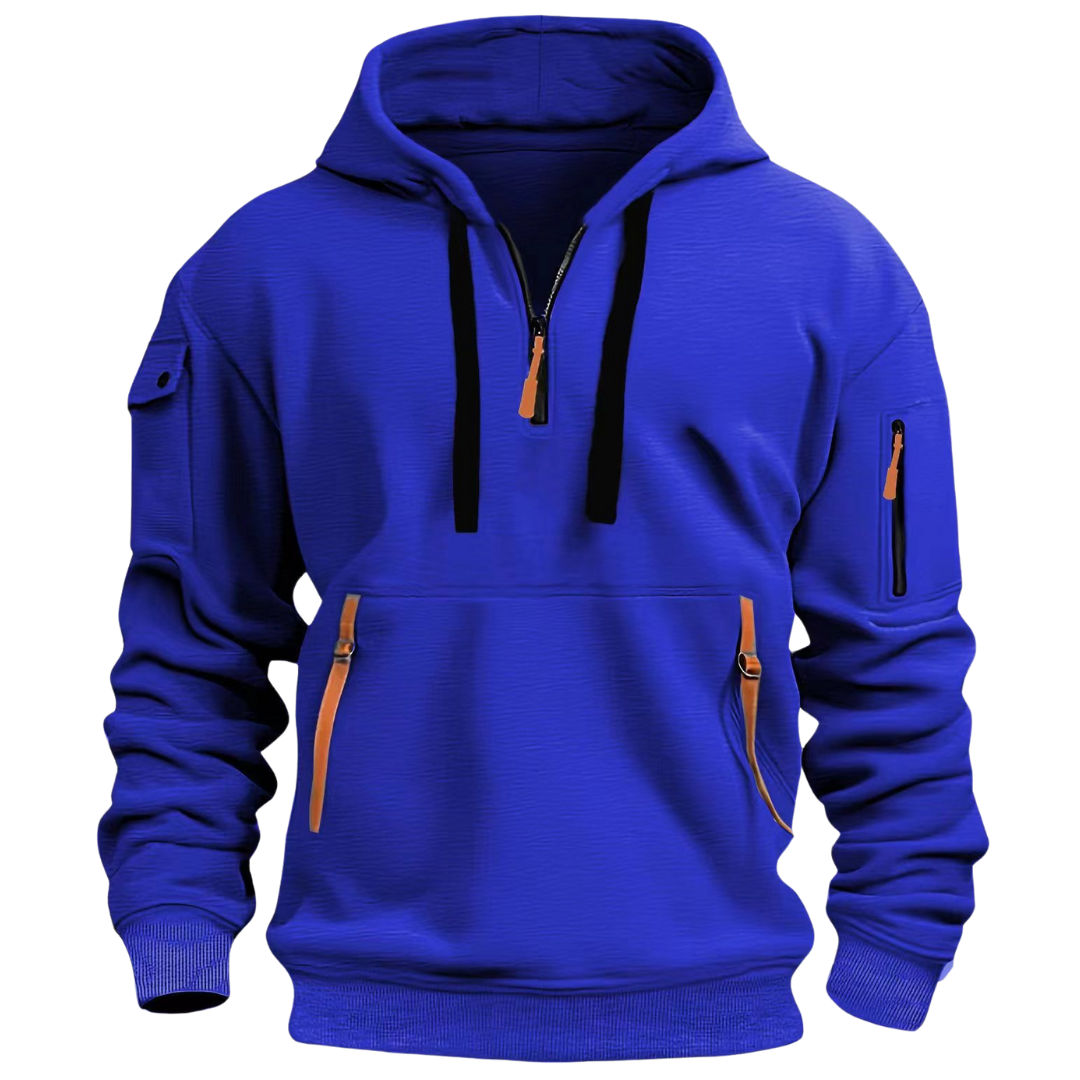 Zane - Long Sleeve Multi Pocket Hoodie