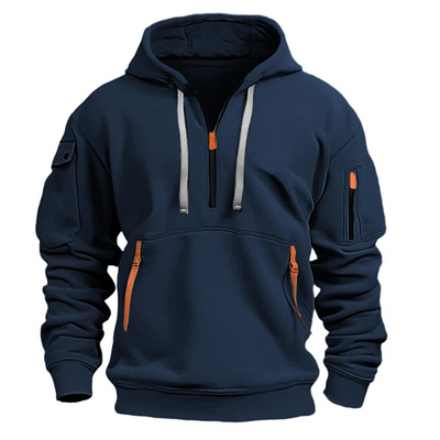 Zane - Long Sleeve Multi Pocket Hoodie