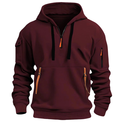 Zane - Long Sleeve Multi Pocket Hoodie