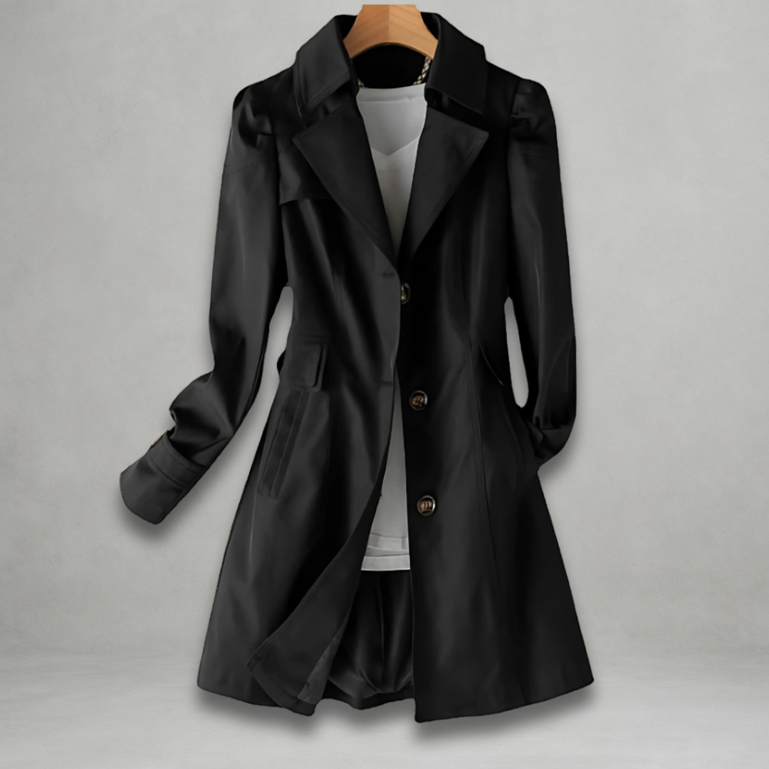 Fritsma Women Tailored Trench Coat Lightweight Classic