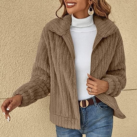 Elisabeth Women Cozy Fuzzy Jacket Warm