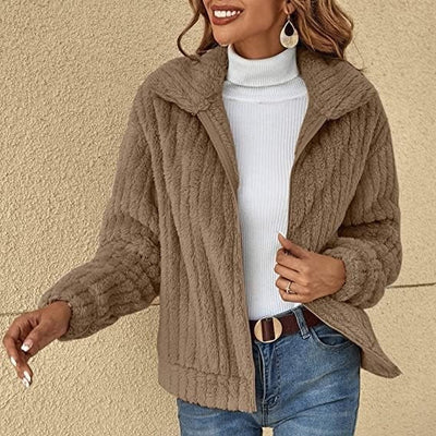 Elisabeth Women Cozy Fuzzy Jacket Warm