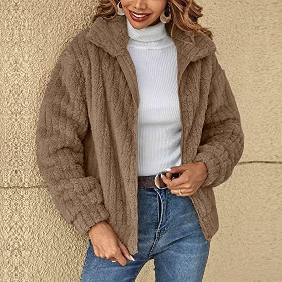 Elisabeth Women Cozy Fuzzy Jacket Warm