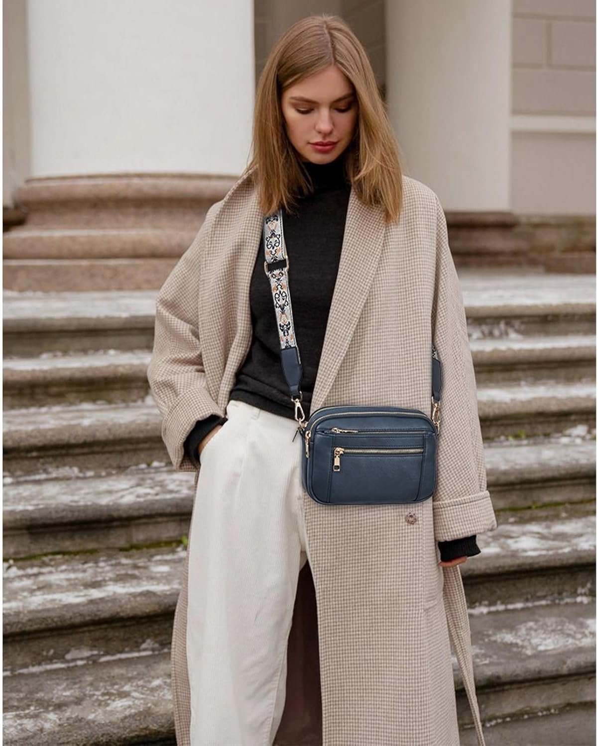 Zarinde Refined Leather Shoulder Bag