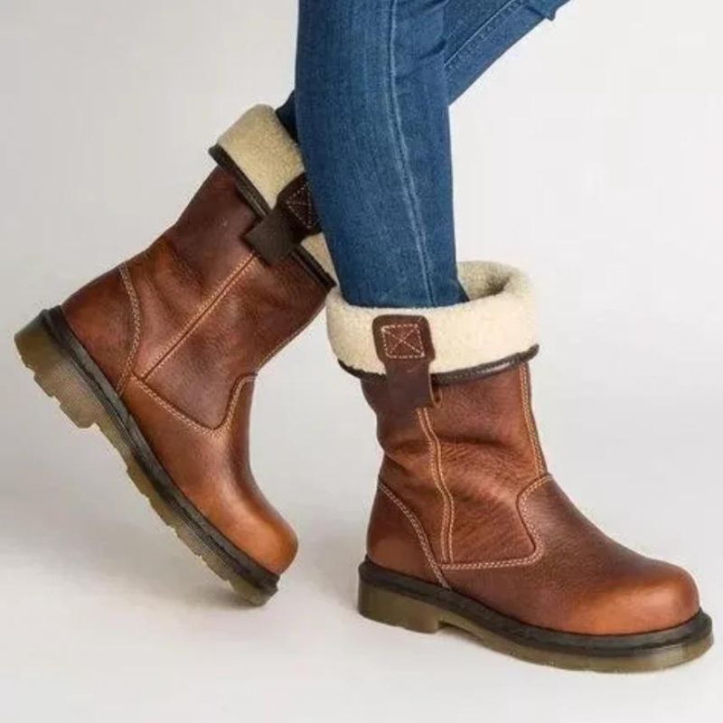 Brunhilde Leather Winter Boots