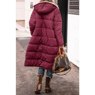 Sharon Women Oversized Winter Coat Sherpa-Lined Comfort
