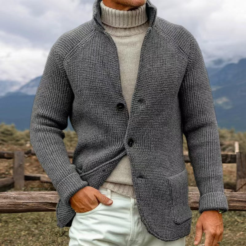 Harrith Knit Cardigan in Coarse Knit Look