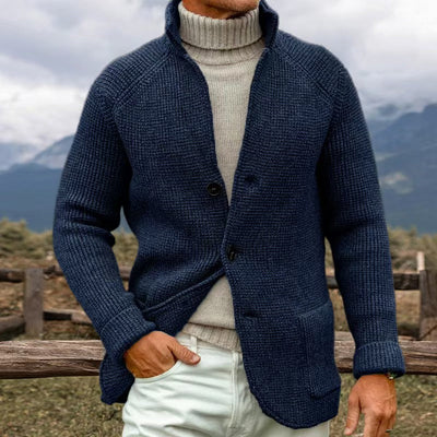 Harrith Knit Cardigan in Coarse Knit Look