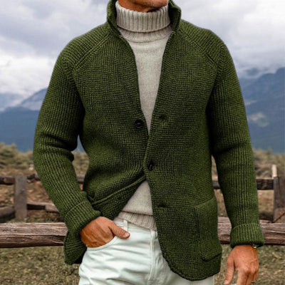 Harrith Knit Cardigan in Coarse Knit Look