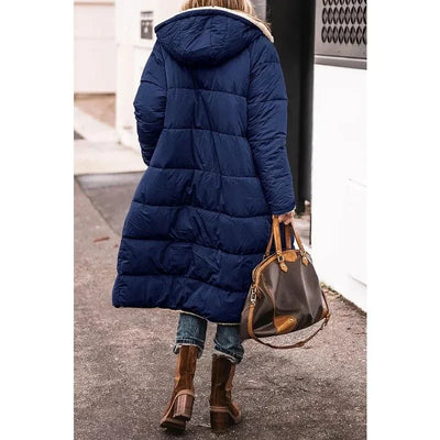Sharon Women Oversized Winter Coat Sherpa-Lined Comfort