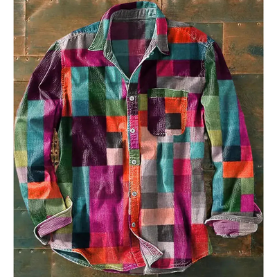 Tommy - Unisex Simple Rainbow Color Long Sleeve Shirt