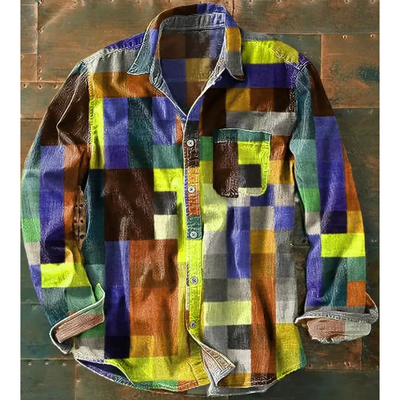 Tommy - Unisex Simple Rainbow Color Long Sleeve Shirt