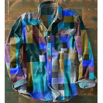 Tommy - Unisex Simple Rainbow Color Long Sleeve Shirt