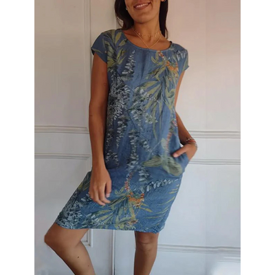 Margaret - Comfy Round Neck Dress