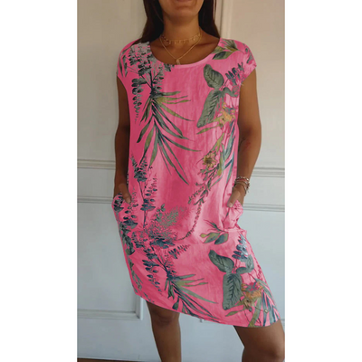 Margaret - Comfy Round Neck Dress