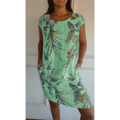 Margaret - Comfy Round Neck Dress