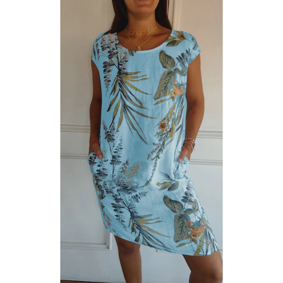 Margaret - Comfy Round Neck Dress
